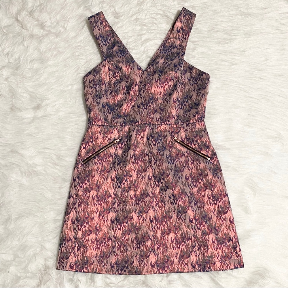 TOPSHOP Fire Flame Print Dress - Picture 5 of 11